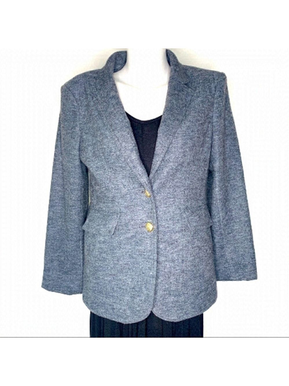 𝅺LILY Moss Grey Wool Blazer